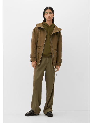 s.Oliver Sweatshirt kurzarm in Olive