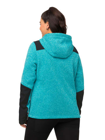 Ulla Popken Sweatjacke in aquamarin