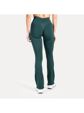 SMILODOX Schlaghose Leggings Aylin Scrunch in Petrol