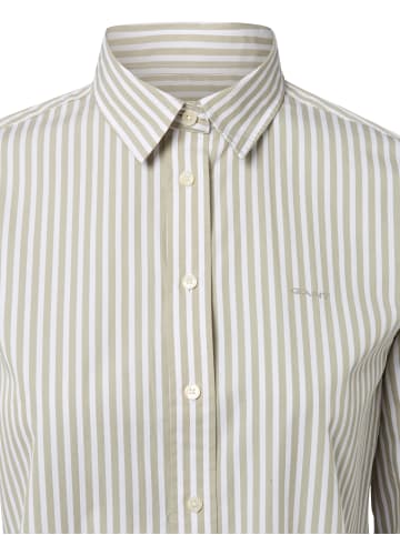 Gant Bluse in oliv weiß - 0008