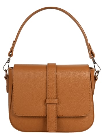 Samantha Look Umhängetasche echt Leder in cognac
