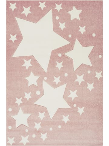 Livone Teppich Kids Love Rugs STARLINE rosa/weiss