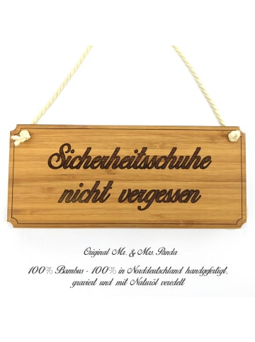 Mr. & Mrs. Panda Wanddeko Sicherheitsschuhe nicht vergessen mit ... in Keine Angabe
