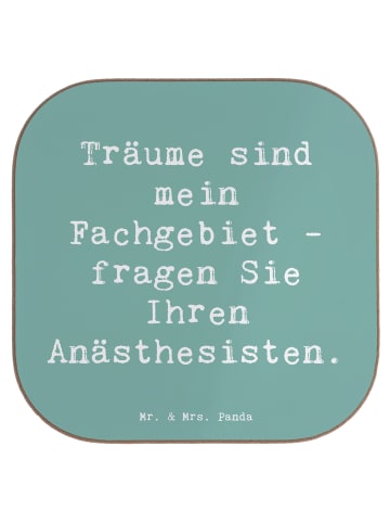 Mr. & Mrs. Panda Untersetzer Tasse Spruch Anästhesist Träume mit... in Meeresbrise