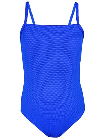 Aquarti Mädchen Badeanzug mit Spaghettiträgern in blau