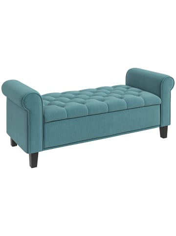 HOMCOM Polsterbank in Grün 126L x 48,5B x 57H cm