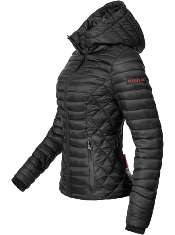 Marikoo Steppjacke Samtpfote in Schwarz