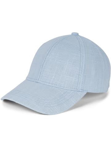 styleBREAKER Leinen Cap in Hellblau