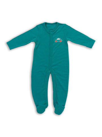 Schlummersack Bio Baby-Schlafanzug langarm 2er Pack in Türkis