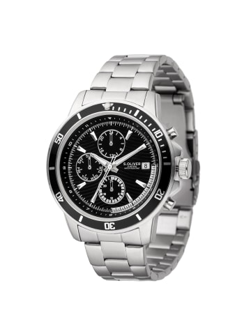 s.Oliver Armbanduhr Core Round in silber