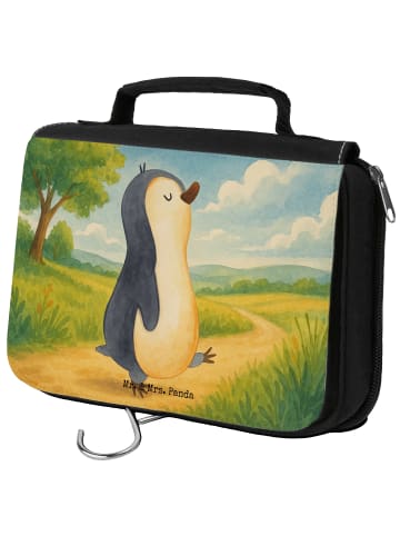 Mr. & Mrs. Panda Kosmetiktasche Pinguin mHerzieren Design ohne ... in Weiß