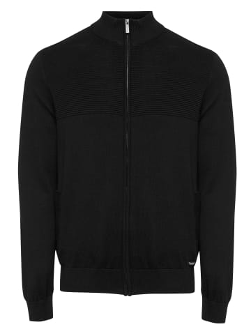 Threadbare Strickjacke Corsac Zip in Black