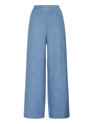 ICHI Casual Hose IXREMI Loose fit in Coronet Blue w. pinst.