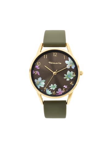 Tamaris Uhr - Sporty Flowers in grün