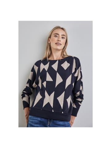 Street One Langarmshirt in night sky blue