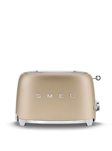 Smeg 2-Schlitz-Toaster 50' s Retro Style in Matt Champagner