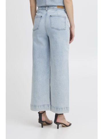 ICHI IHARMIOS Weit in Light blue washed