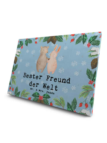 Mr. & Mrs. Panda Tee Adventskalender Hase Bester Freund der Welt... in Eisblau
