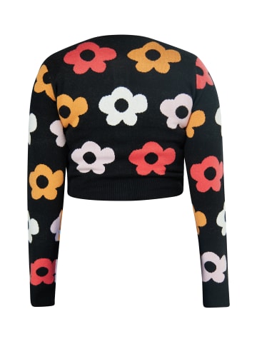 Swirly Damen Cardigan in SCHWARZ MEHRFARBIG