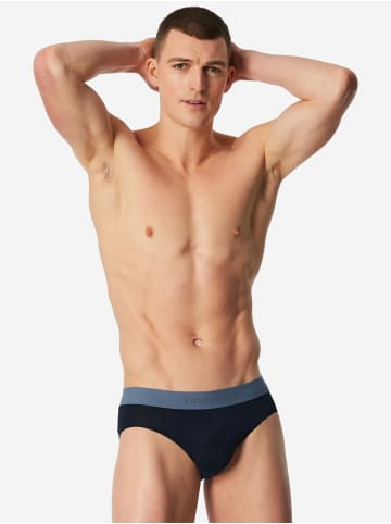 Schiesser Rioslip 955 in dunkelblau, blau, grün