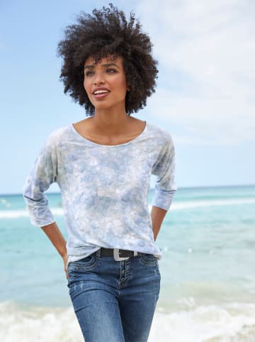 Heine 3/4-Arm-Shirt in marine-kalkmint-bedruckt
