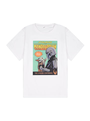 Star Wars T-Shirt Star Wars The Mandalorian in Weiß