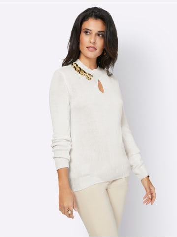 creation L Langarm-Pullover in ecru