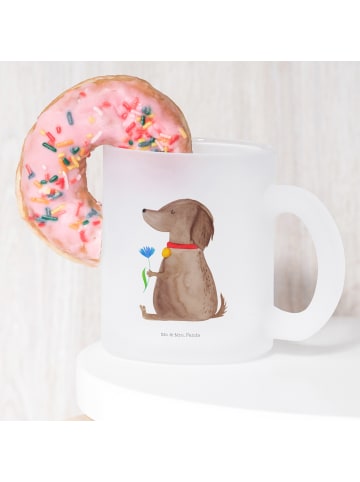 Mr. & Mrs. Panda Kaffeetasse Hund Blume ohne Spruch in Transparent