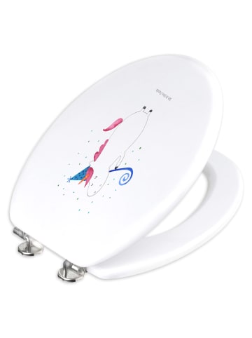 Mr. & Mrs. Panda Toilettensitz Einhorn Party ohne Spruch in Weiß