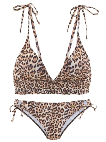 Buffalo Triangel-Bikini in braun bedruckt