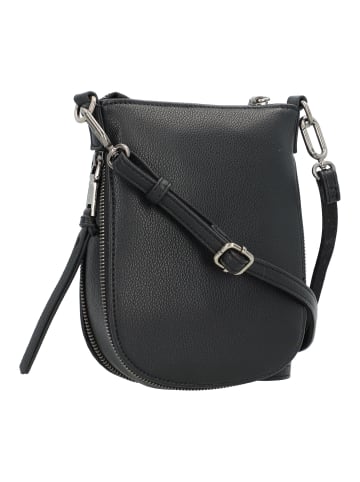 FREDs BRUDER Bestie Mini Bag Umhängetasche Leder 15.5 cm mit Dehnfalte in black