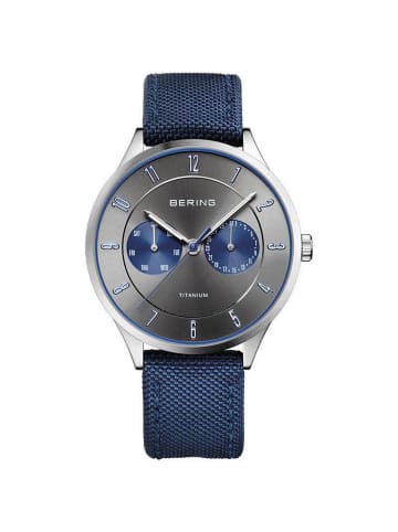 Bering Armbanduhr Titanium Silber in braun