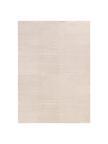 KADIMA DESIGN Teppich Kurzflor Waschbar 3D ILLER Strapazierfähig OEKO-TEX in Beige
