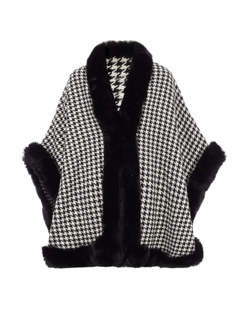 Usha Poncho in Wollweiss