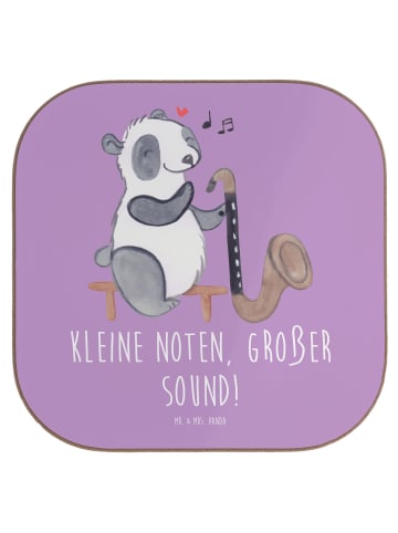 Mr. & Mrs. Panda Untersetzer für Gläser Bassklarinette Sound mit... in Lavendeltraum