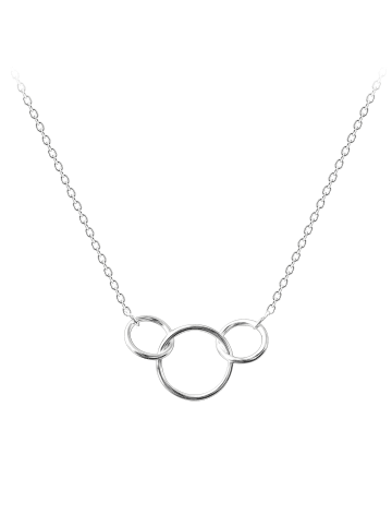 Alexander York Schmuckset Kette mit Anhänger, Armband 3 RINGE in 925 Sterling Silber, 2-tlg.