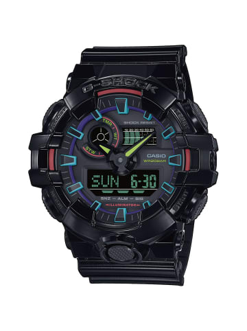 Casio G-Shock Classic AnaDigi Herrenuhr Schwarz/Regenbogen