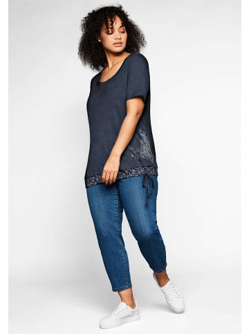 sheego Kurzarmshirt in marine