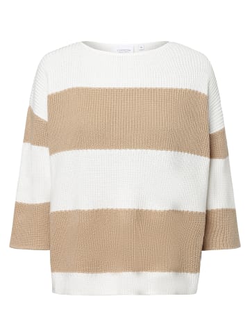 comma Pullover in beige weiß