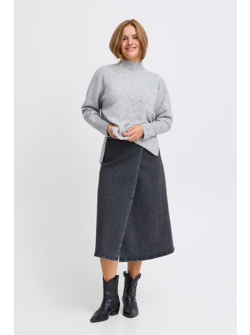 Pulz Strickpullover PZASTRA Regular fit in Light Grey Melange