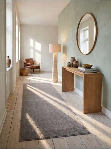 KADIMA DESIGN Teppich Kurzflor Waschbar Einfarbig MAIN Strapazierfähig OEKO-TEX in Beige