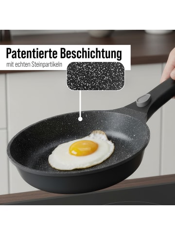 Stoneline SMART Bratpfanne 20 cm, abnehmbarer Griff in Anthrazit