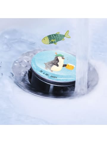 Mr. & Mrs. Panda Ablaufgarnitur Pinguin Bier ohne Spruch in Eisblau