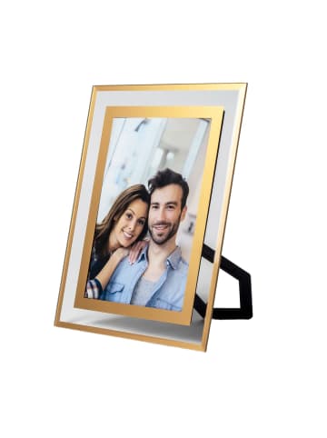 Intirilife Glas Bilderrahmen 15x10 cm Fotos und Bilder in Gold