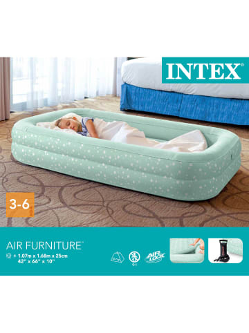 Intex Kinder-Reisebett - mit Handpumpe 71x132x10cm in grün