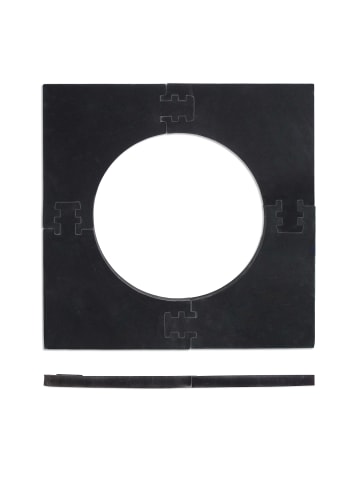 relaxdays Dartscheibe Schutzring in Schwarz - Ø71 cm