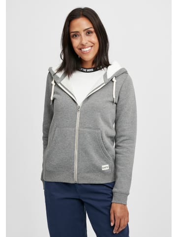 Oxmo Kapuzensweatjacke in grau