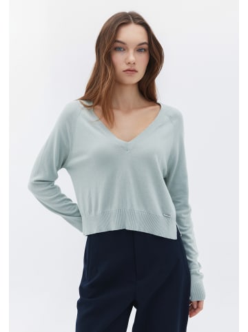 OXXO V-Ausschnitt-Pullover AQUA GRAY