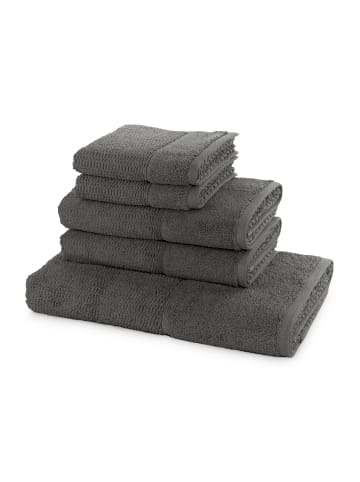 Möve for Frottana Handtuchset Pearl 5- TLG in graphite
