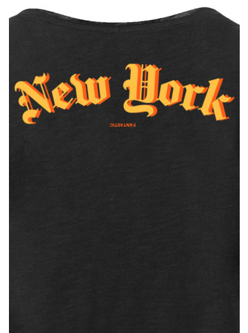 F4NT4STIC Long Cut T-Shirt PLUS SIZE  New York in schwarz